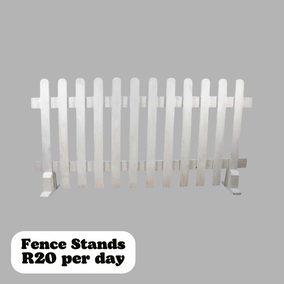 White Picket Fence Stands (Hire)